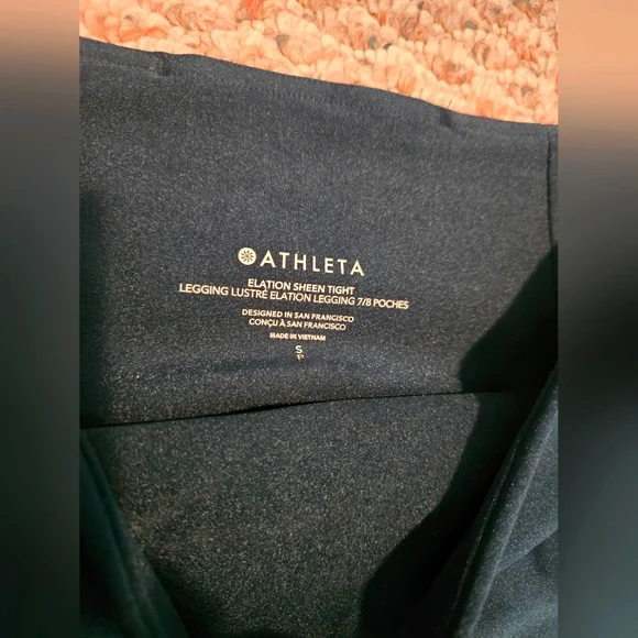 NWT Athleta Elation Sheen Leggings - Picture 4 of 7